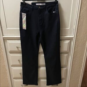 Tinseltown Women's High Rise Navy Blue Shimmer Jeans